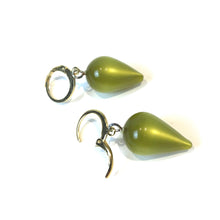 Load image into Gallery viewer, Olive Moonglow Mondo Spike Cuff Hoops