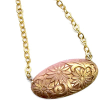 Load image into Gallery viewer, Floral Romance Gold Leaf Necklace