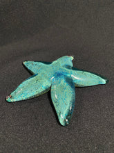 Load image into Gallery viewer, Silver Aqua Dichro Starfish