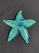 Load image into Gallery viewer, Silver Aqua Dichro Starfish