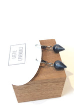 Load image into Gallery viewer, Charcoal Moonglow Mini Spike Cuff Hoops