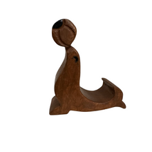 Load image into Gallery viewer, Wooden Seal Phone Holder (Dark Oak)