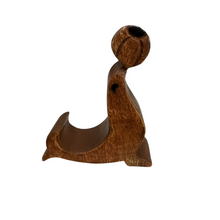 Load image into Gallery viewer, Wooden Seal Phone Holder (Dark Oak)