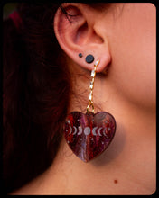Load image into Gallery viewer, Lovely Moons - Engraved Moon Phase Earrings