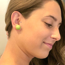 Load image into Gallery viewer, Capri Blue Transparent Jumbo Ball Stud Earrings