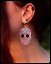 Load image into Gallery viewer, Sweet Sugar Skull - Statement Earrings