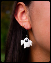 Load image into Gallery viewer, Flirty Fiend -  Titanium Ghost Earrings