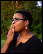 Load image into Gallery viewer, Sunrise Mushroom Ghosties Earrings