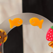 Load image into Gallery viewer, Cheddar Fish Cracker Stud Earrings