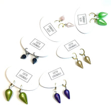 Load image into Gallery viewer, Neon Mint Moonglow Mondo Spike Cuff Hoops