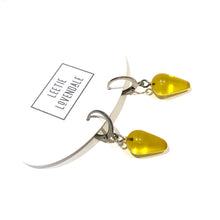 Load image into Gallery viewer, Sunshine Yellow Midi Spike Cuff Hoops