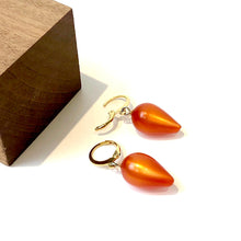 Load image into Gallery viewer, Flame Moonglow Mondo Spike Cuff Hoops