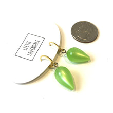 Load image into Gallery viewer, Neon Mint Moonglow Mondo Spike Cuff Hoops