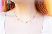 Load image into Gallery viewer, Colorful Gem Titanium Necklace