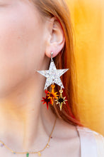 Load image into Gallery viewer, Radiant Rainbow Star Earrings