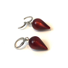 Load image into Gallery viewer, Garnet Moonglow Mondo Spike Cuff Hoops