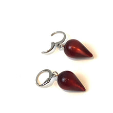 Load image into Gallery viewer, Garnet Moonglow Mondo Spike Cuff Hoops
