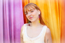 Load image into Gallery viewer, Rainbow Daisy Chain Earrings