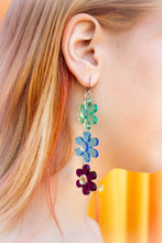 Load image into Gallery viewer, Rainbow Daisy Chain Earrings