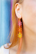 Load image into Gallery viewer, Rainbow Bubble Flower Dangles