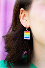 Load image into Gallery viewer, Rainbow Cake Earrings