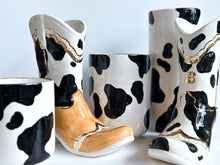 Load image into Gallery viewer, Cow Print Large Vase/Utensil Holder