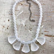 Load image into Gallery viewer, Clear Art Deco Frosted Lucite Collar Necklace