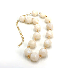 Load image into Gallery viewer, White Blue Aura Amelia Necklace