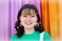 Load image into Gallery viewer, Painted Rainbow Earrings