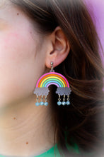 Load image into Gallery viewer, Painted Rainbow Earrings