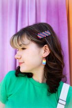 Load image into Gallery viewer, Rainbow Striped Barrettes