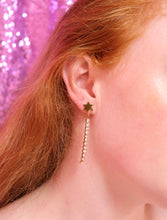 Load image into Gallery viewer, Witch’s Dreams-Titanium Mismatch Dangle Earrings