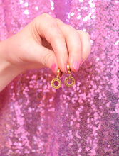 Load image into Gallery viewer, hall-O-ween Charm Hoop Earrings