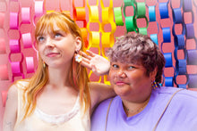 Load image into Gallery viewer, Prism Pride Beaded Hoops