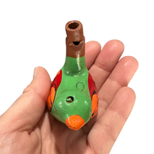 Load image into Gallery viewer, Clay Water Whistle Bird (light green)