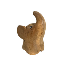 Load image into Gallery viewer, Natural Wood Elephant Butterfly ears