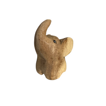 Load image into Gallery viewer, Natural Wood Elephant Butterfly ears