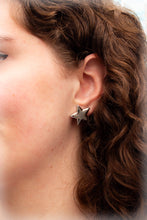 Load image into Gallery viewer, Titanium Puffy Star Stud Earrings