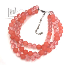 Load image into Gallery viewer, Coral Frosted Morgan Necklace