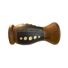 Load image into Gallery viewer, Handcrafted Mango Wood Vase dots style