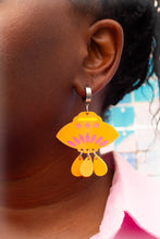Load image into Gallery viewer, Alien Mismatched Acrylic Statement Earrings