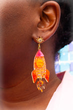 Load image into Gallery viewer, Blasting Off Into the Sunset Acrylic Earrings