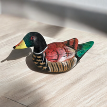 Load image into Gallery viewer, handcrafted-wooden-duck-figurine