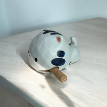 Load image into Gallery viewer, Handcrafted Cute Cat Wooden Percussion Instrument