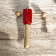 Load image into Gallery viewer, Red Wooden Shaker Drum