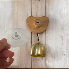 Load image into Gallery viewer, Bear Charm Wooden Doorbell