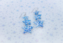 Load image into Gallery viewer, Midnight Blue Confetti Stars Taylor Swift Earrings