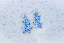 Load image into Gallery viewer, Midnight Blue Confetti Stars Taylor Swift Earrings