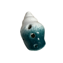 Load image into Gallery viewer, Handcrafted Ocean Seashell Ceramic Ocarina – Musical Instrument