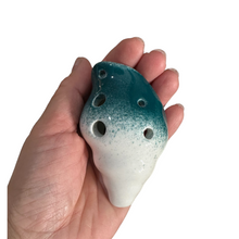 Load image into Gallery viewer, Handcrafted Ocean Seashell Ceramic Ocarina – Musical Instrument